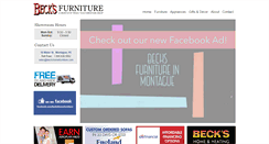 Desktop Screenshot of beckshomefurniture.com